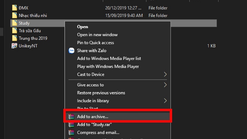 6 cách nén file PDF, Zip, Rar, Word, Excel đơn giản, miễn phí, nhanh chóng Cach-nen-file-3