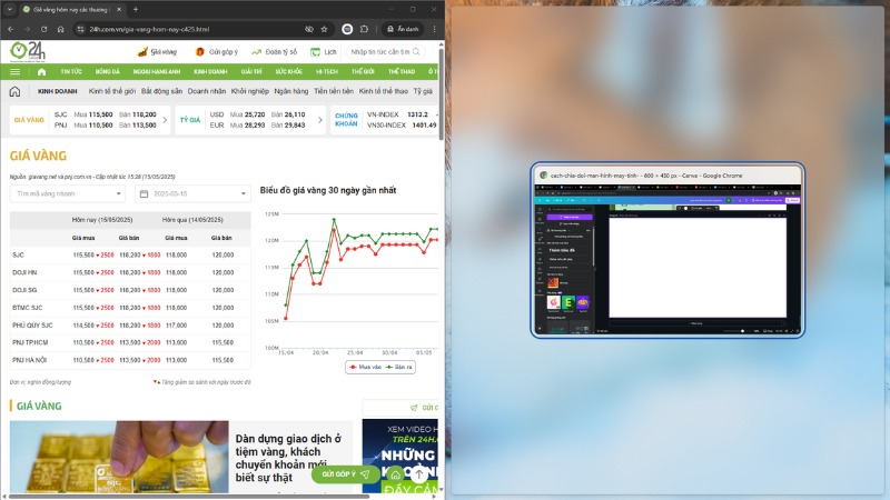 Cách chia đôi màn hình máy tính Windows, macOS đơn giản, nhanh chóng cach-chia-doi-man-hinh-may-tinh-12