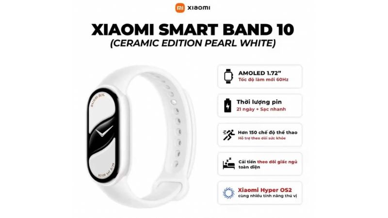 Xiaomi Smart Band 10 ra mắt