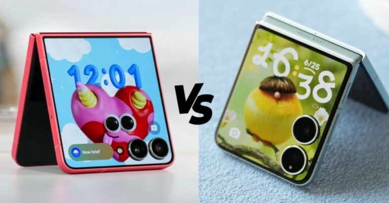Galaxy Z Flip 7 và Xiaomi Mix Flip 2