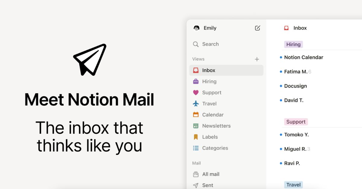 Notion mail