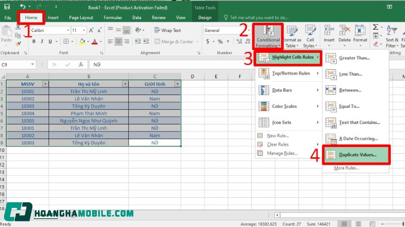 cach-loc-trung-trong-excel-7