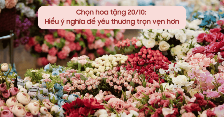 chọn hoa 20/10