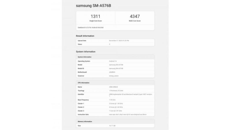 Samsung Galaxy A57