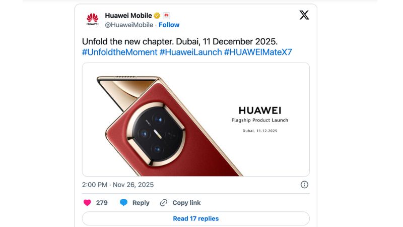  Huawei Mate X7 sẽ ra mắt