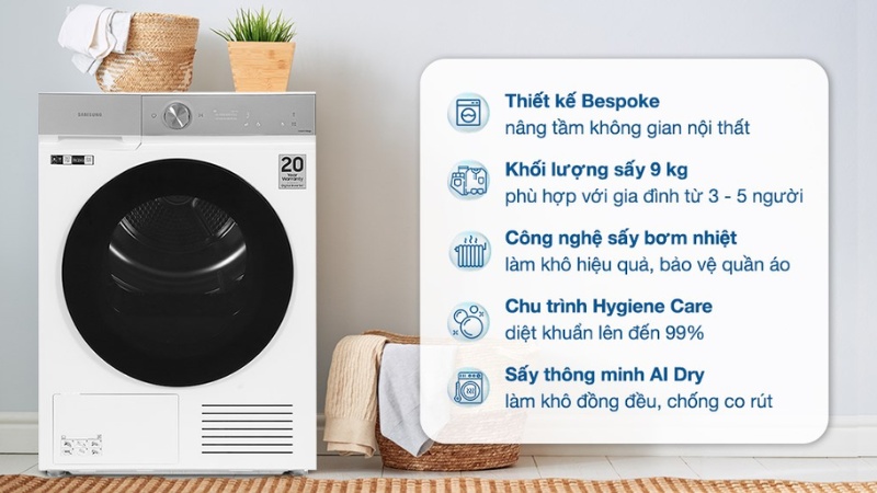 TOP 5 máy sấy Samsung chính hãng bán chạy nhất hiện nay may-say-Samsung-10