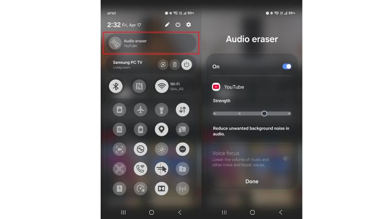Ứng dụng Audio Eraser