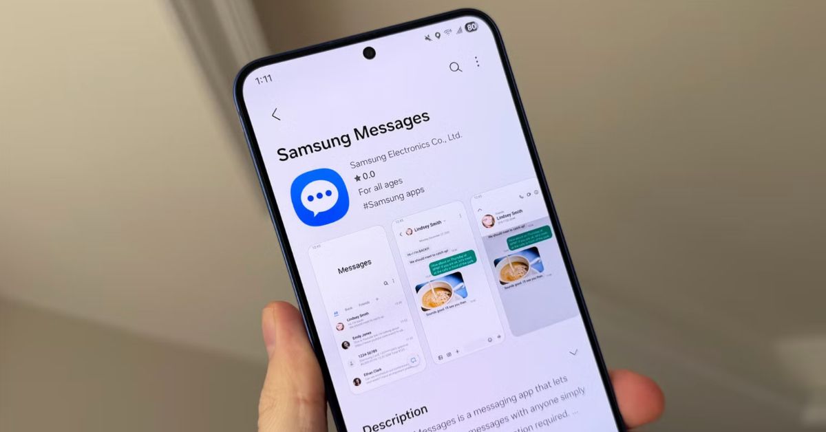Samsung Messages ngừng hoạt động