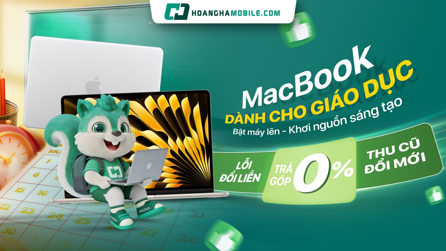 Ưu đãi sinh viên MacBook tại Hoàng Hà Mobile