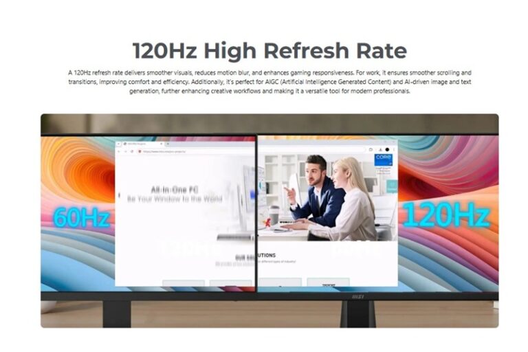 Màn hình MSI PRO MP225 E12VL 21.45 inch VA 120Hz