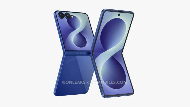 Render Samsung Galaxy Z Flip 8 từ OnLeaks - thiết kế gập kế thừa Z Flip 7