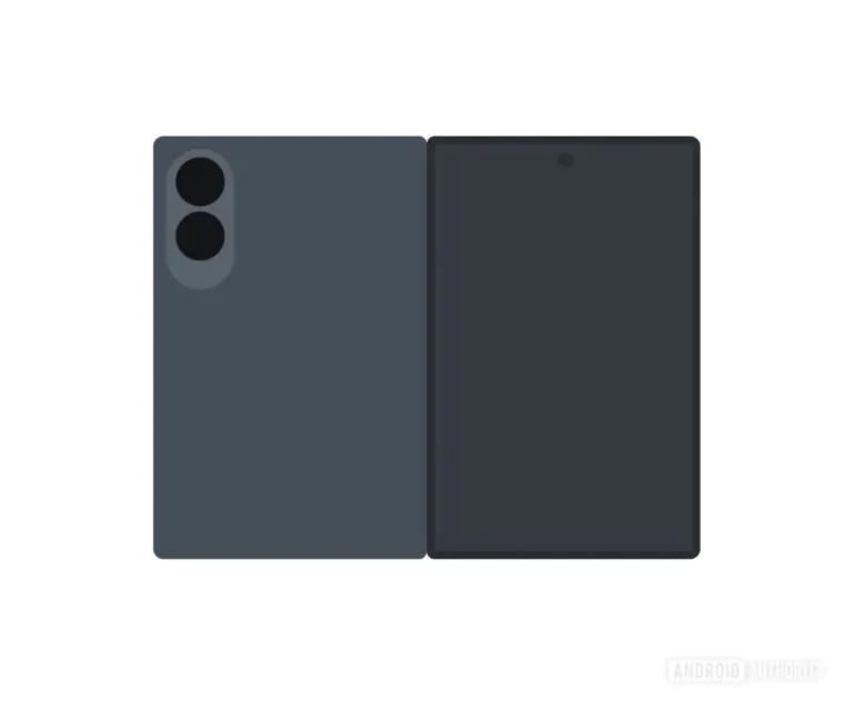Samsung Galaxy Z Fold 8 Wide render lộ trong One UI 9 tỷ lệ 4:3