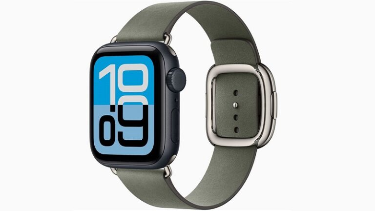Apple Watch SE 3 dây Modern Buckle màu xanh