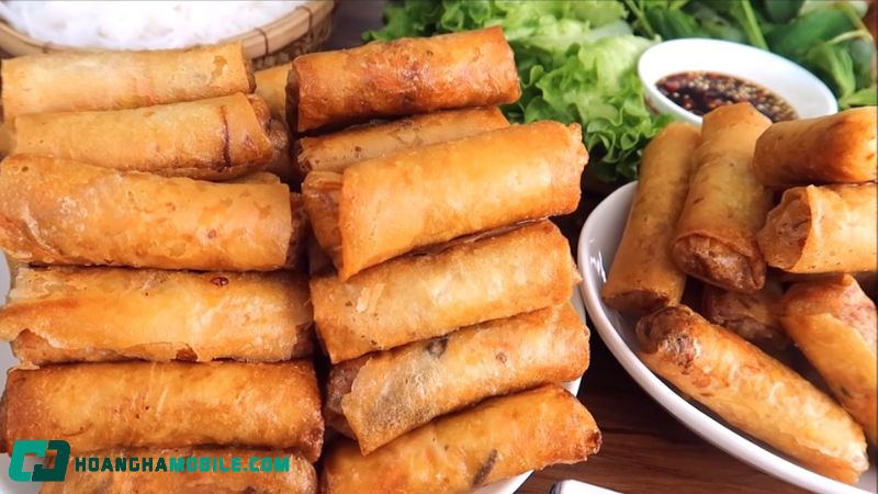 Mẹo chiên chả giò giòn lâu