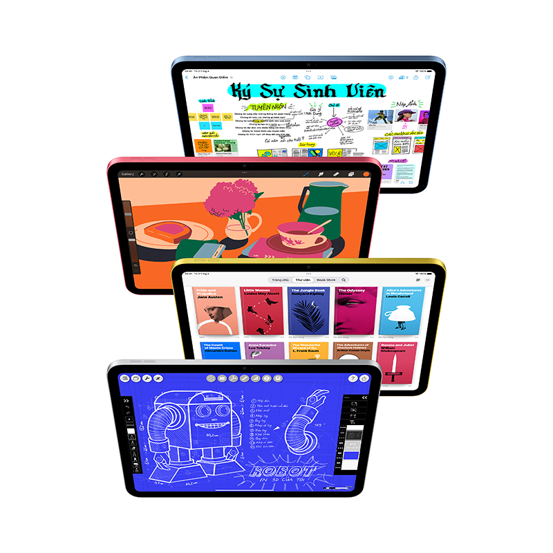 iPad Gen 11 nhiều màu sắc