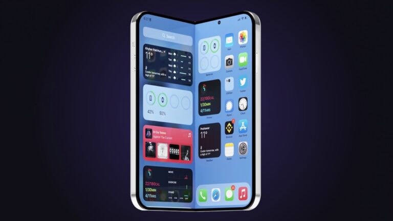 iPhone gập concept minh họa