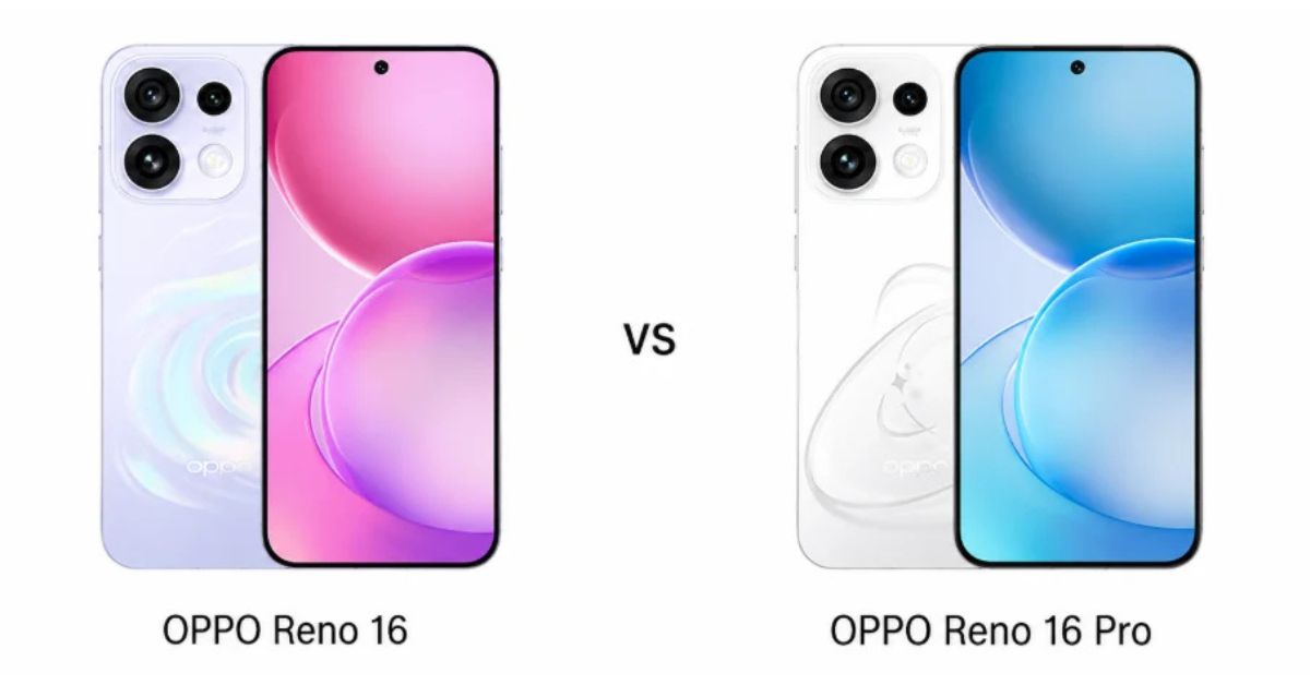 OPPO Reno 16 vs 16 Pro