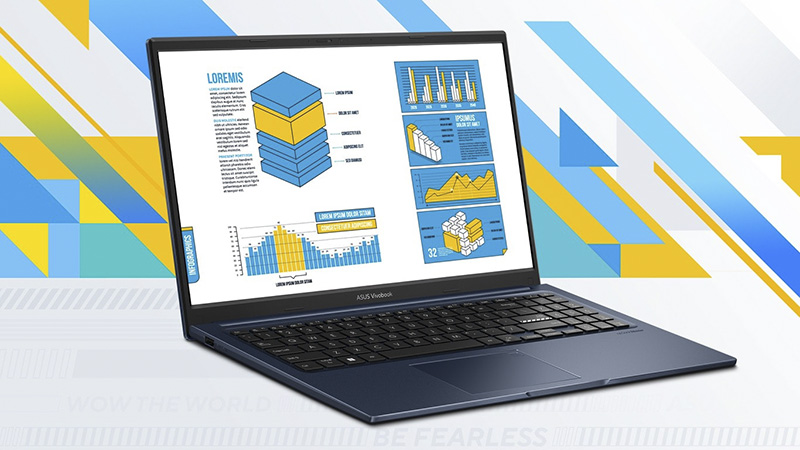 ASUS Vivobook 15 thiết kế mỏng nhẹ 1,7kg