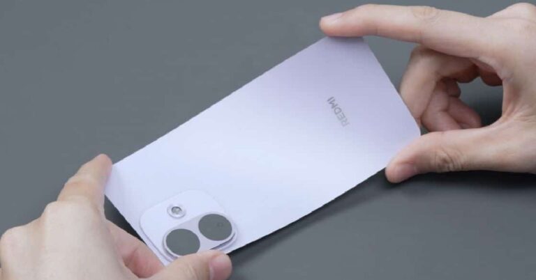Thao tác mở mặt lưng Redmi Note 17 Pro trong video tháo máy