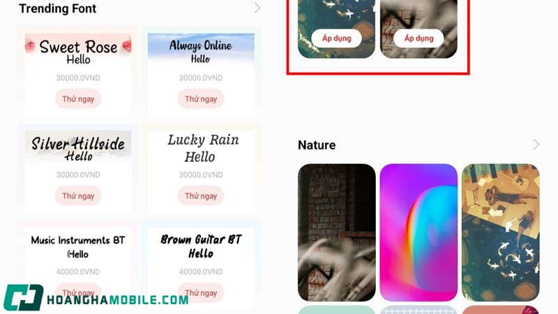 Tải Và Đổi Font Trên Oppo Qua Theme Store