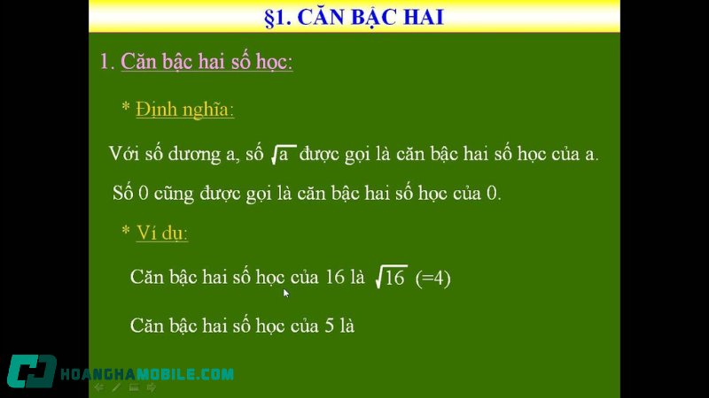Căn bậc hai là gì? Căn bậc hai số học, công thức và bài tập - ứng dụng của căn bậc hai