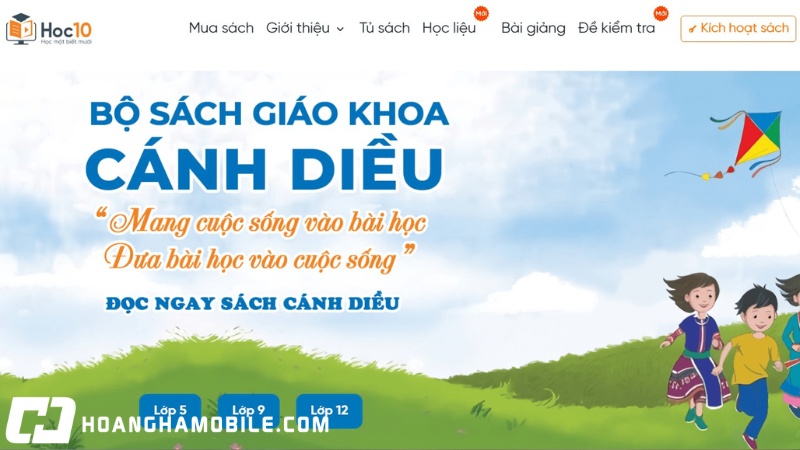 Hoc10 Là Gì? Cách Đăng Ký, Đăng Nhập Và Xem Sách Cánh Diều Miễn Phí 13 Hoc10-5