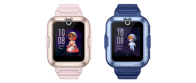 Huawei Watch Kids 4 Pro mau Hong va Xanh