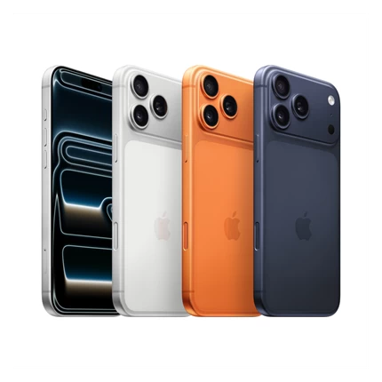 Các màu iPhone 17 Pro Max xếp cạnh nhau