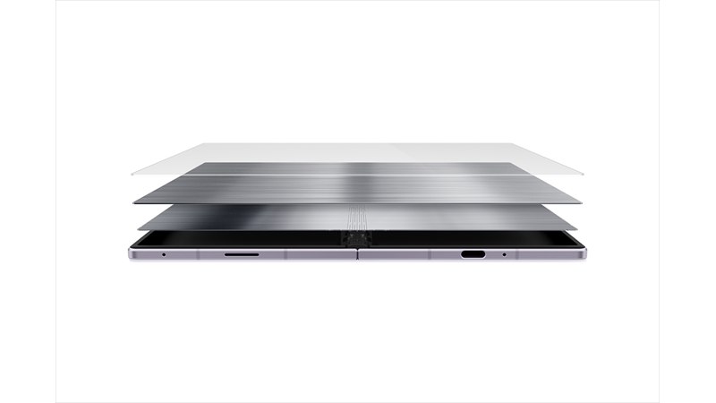 Cấu trúc Flex Titanium hỗ trợ độ bền màn hình gập
