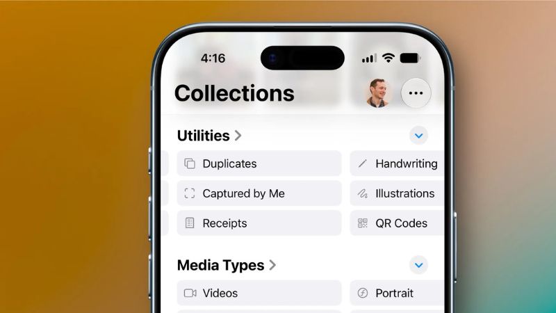 Ứng dụng Apple Photos trên iOS 27