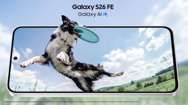 Màn hình Dynamic AMOLED 6,7 inch 120Hz của Galaxy S26 FE