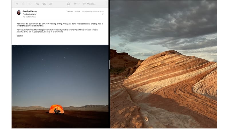Chế độ Split View trên macOS Monterey