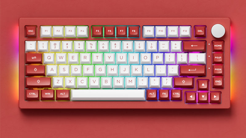 Bàn phím cơ AKKO 5075B Plus layout 75% có núm xoay