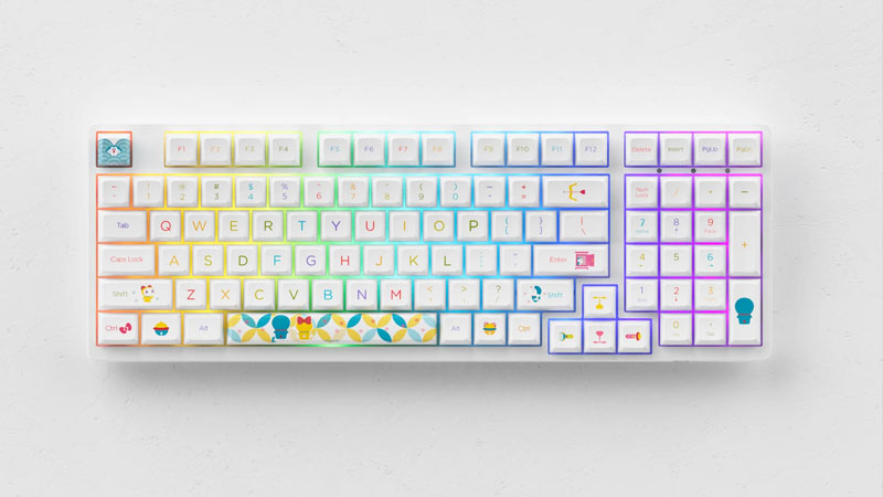 Bàn phím cơ AKKO Designer với keycap in họa tiết