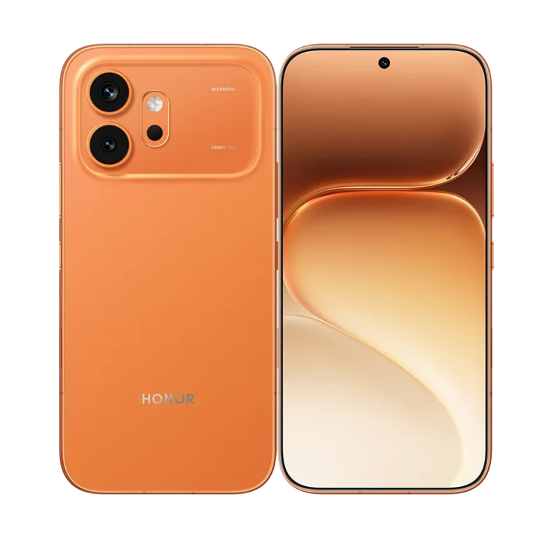 HONOR 600 màu cam hiển thị giao diện MagicOS 10