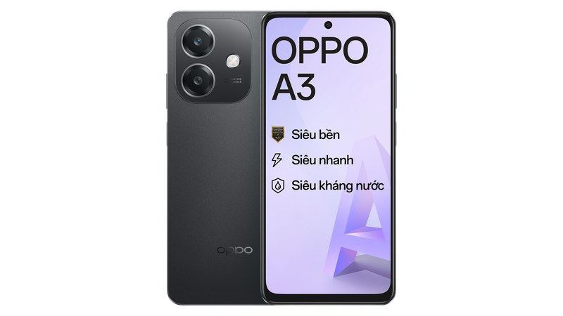 OPPO A3 - điện thoại sạc nhanh 45W dưới 5 triệu