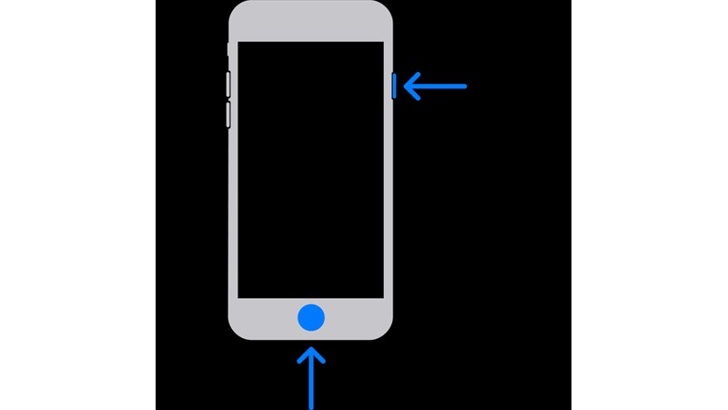 Vị trí nút Home và nút nguồn trên iPhone 6s trở về trước