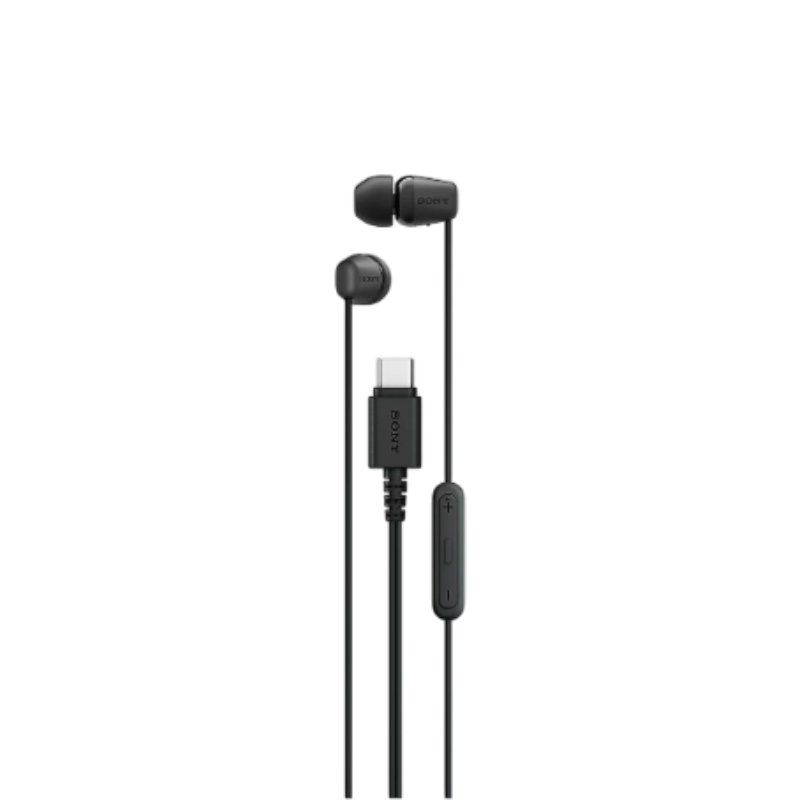 Tai nghe Sony có dây màu đen, ảnh minh hoạ dòng tai nghe có dây của Sony