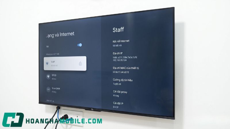 Kiểm tra kết nối mạng của tivi khi YouTube không tải được nội dung