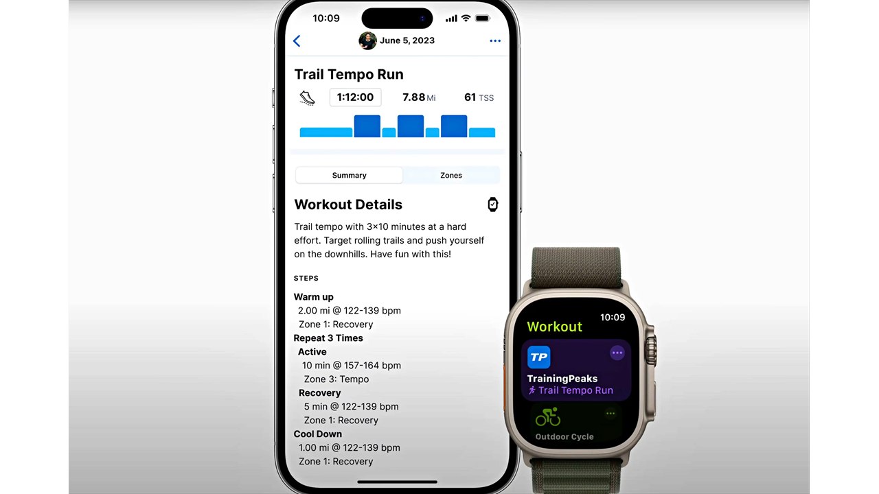iPhone và Apple Watch hiển thị lịch tập luyện qua API mới của watchOS 10