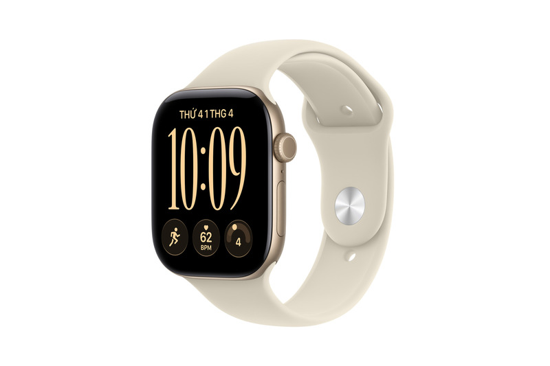 Apple Watch Series 12 màu Light Gold dây Sport Band