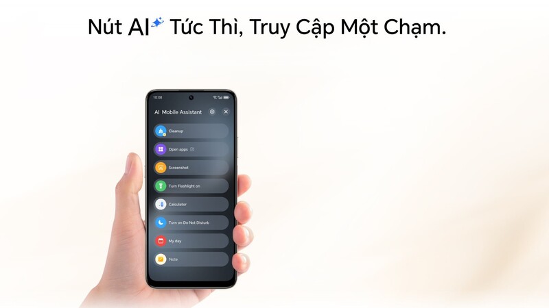 Nút AI trên HONOR X7d 5G