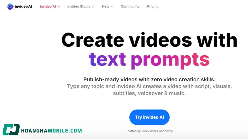 invideo AI là gì và cách tạo video bằng AI