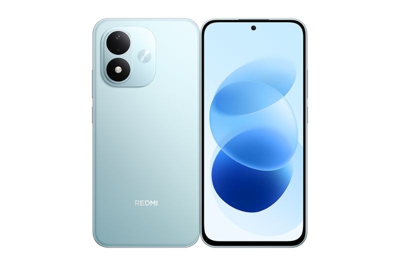 Redmi Note 17 5G màu Xanh nhìn từ mặt trước và mặt sau