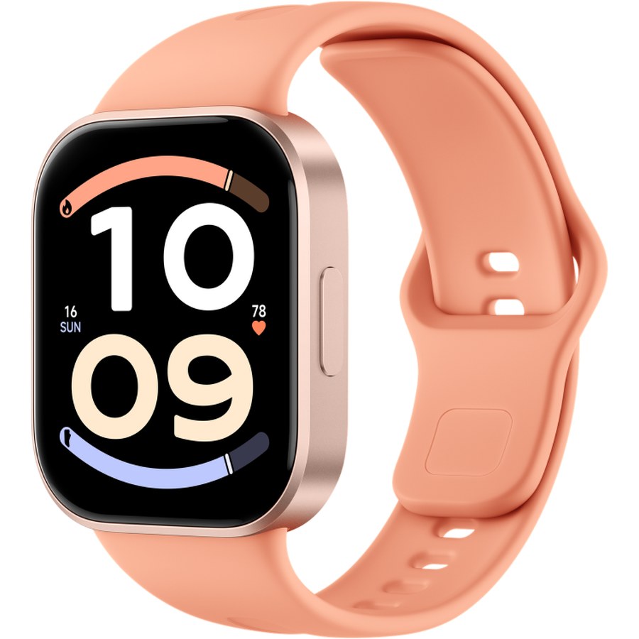 Redmi Watch 6 Active màu Cam hoàng hôn với dây TPU tháo nhanh