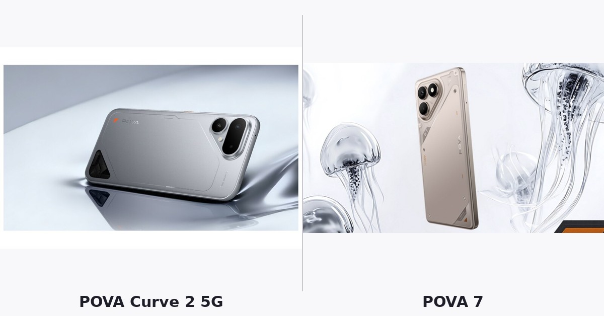TECNO POVA Curve 2 5G vs POVA 7