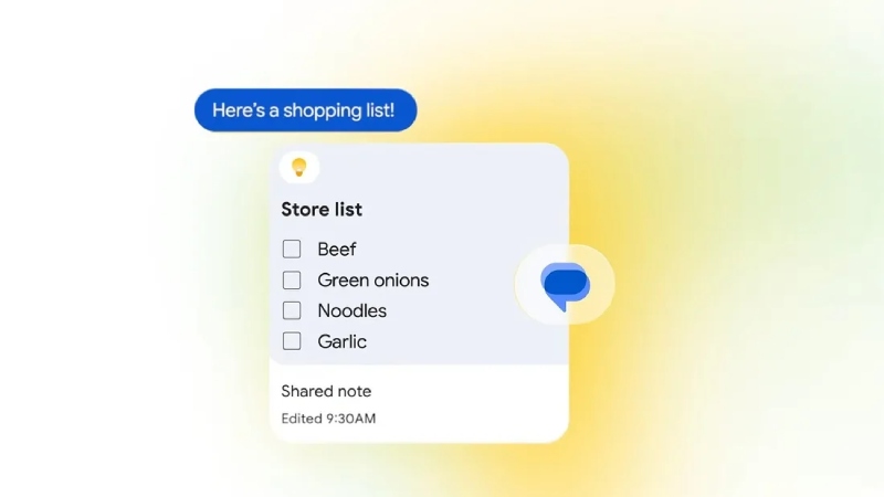 Google Keep tích hợp vào Google Messages trong bản cập nhật Android tháng 9