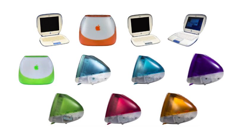 lịch sử màu sắc sản phẩm của Apple
