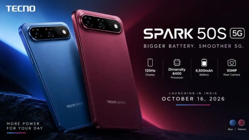 Tecno Spark 50s 5G ra mắt 