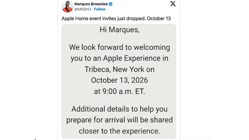 Apple Welcome Home